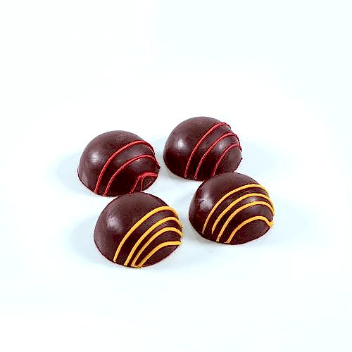 Набор Тёмный шоколад с мармеладом 4 шт